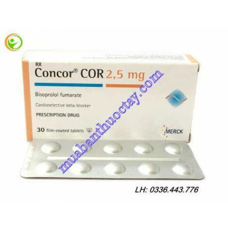 Thuốc trị suy tim Concor® COR 2.5mg